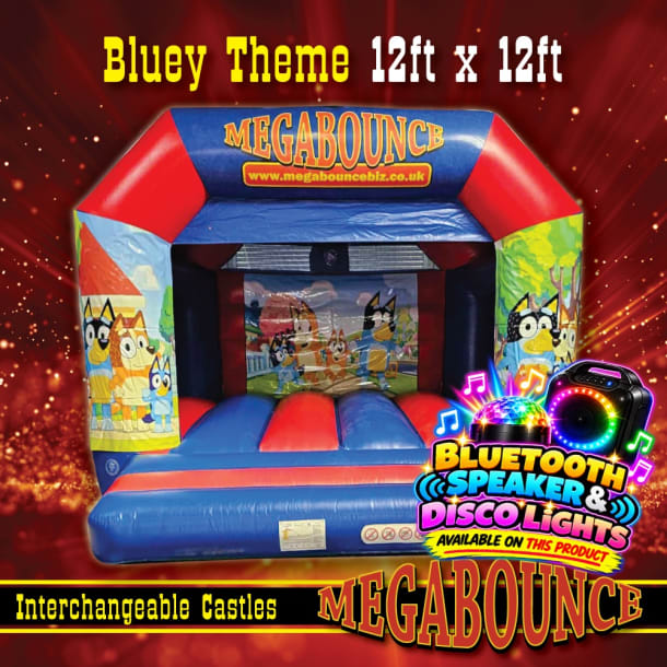 12ft X 12ft Bluey Themed Bouncy Castle