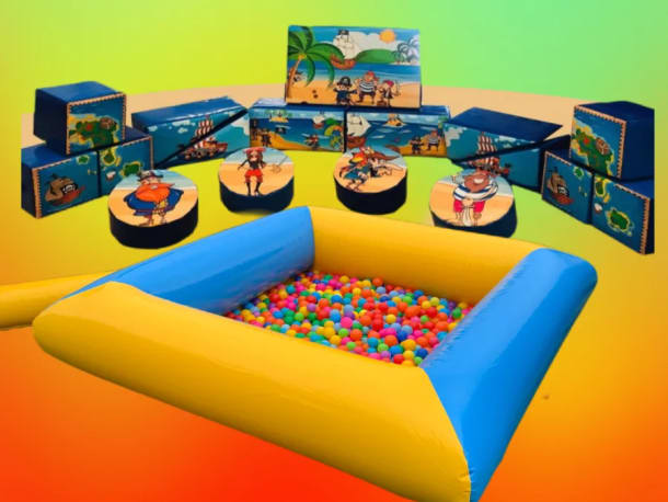 Blue  Yellow Ball Pool  Pirate Soft Play
