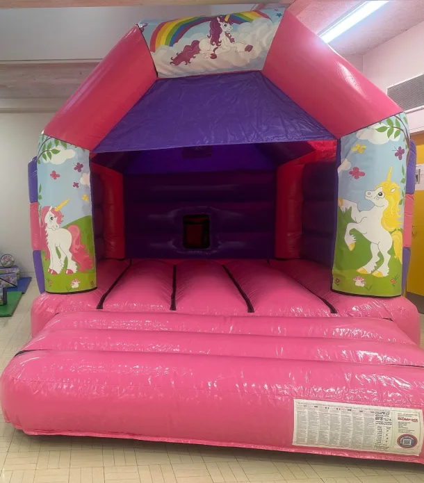 Pink Unicorn Bouncy Castle