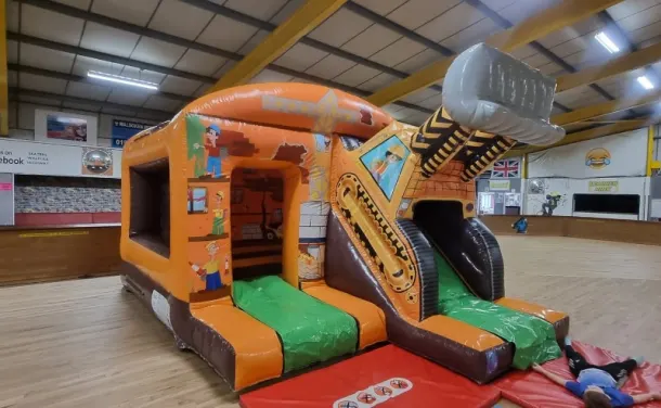 3d Digger Slide Bouncy Castle