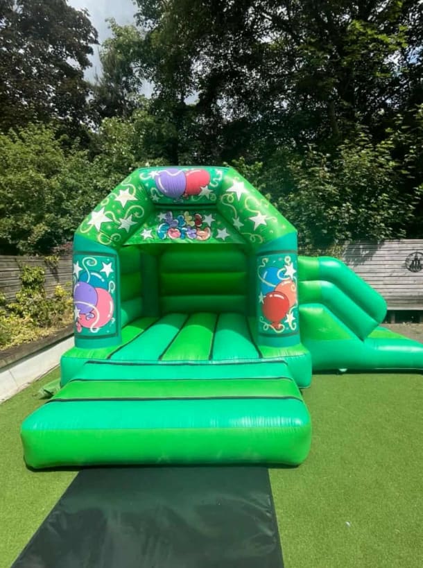 15ft X 17ft Green Lets Party Castle