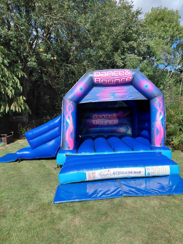 Disco Slide Castle With Lights And Speaker