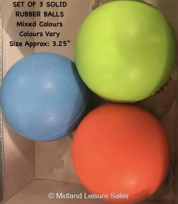 3pk Rubber Balls