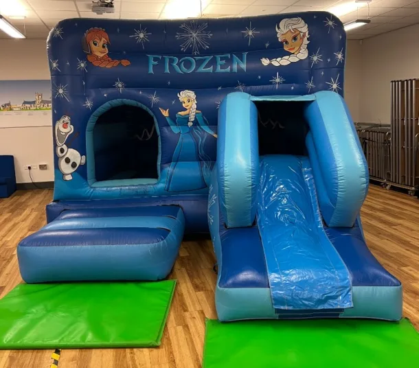 Frozen Box Slide Combi Bouncy Castle