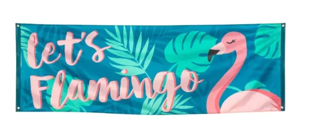 Flamingo Banner (74cm X 220cm)
