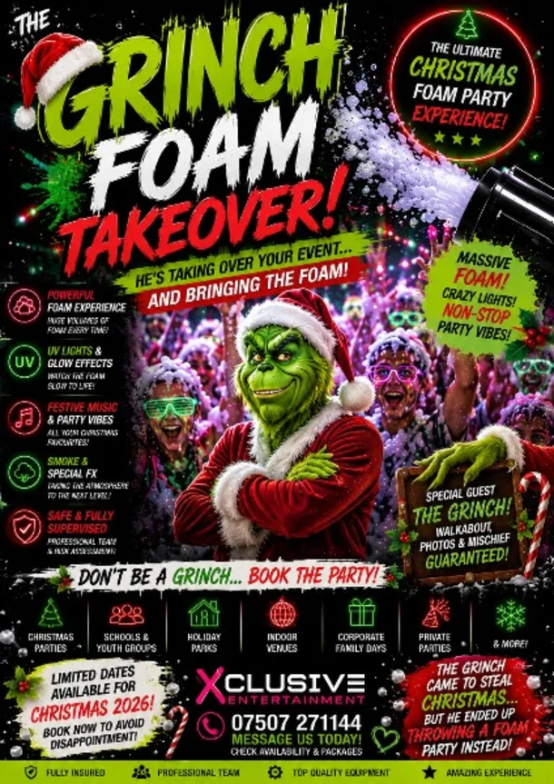 The Grinch Foam Takeover