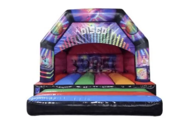 18ft X 18ft Multi Coloured Disco Castle