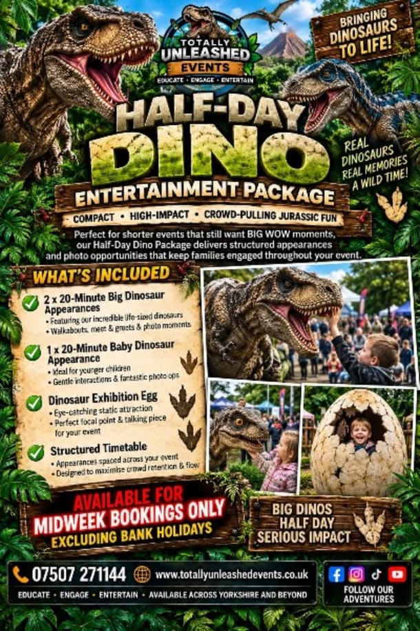 Half Day Dinosaur Package