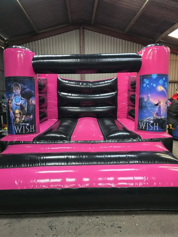 Pink And Black Wish H Frame Bouncy Castle