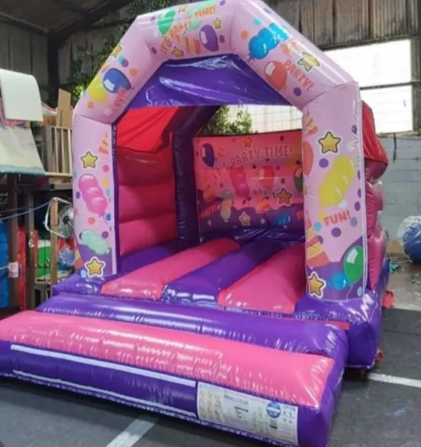 10 X 12 Pink And Purple Party Castle