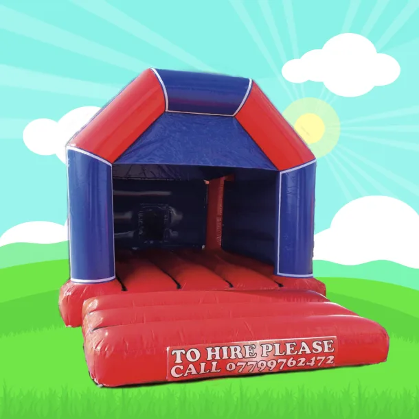 Red And Blue Glossy 11ft X 15ft Velcro Castle