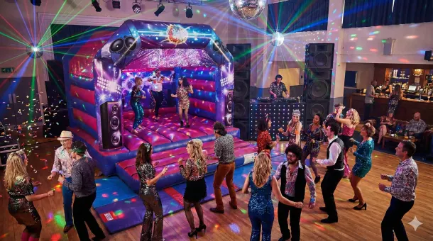 Adult Disco Bouncy Castle