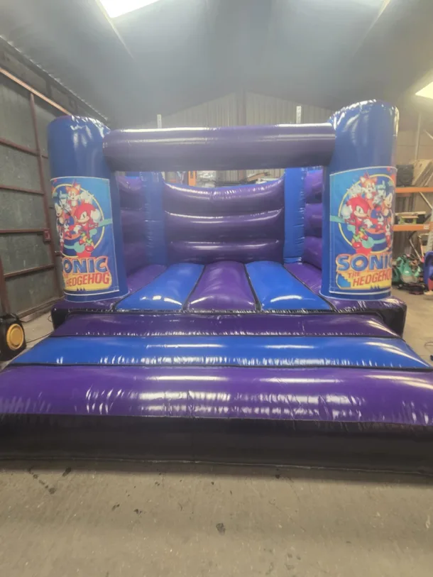 Disney Princess Blue And Purple H Frame Bouncy Castle