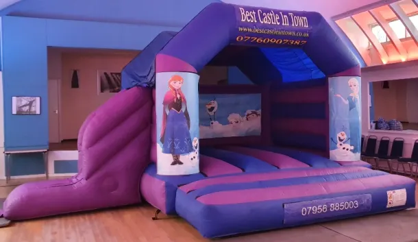 Frozen Bouncy Castle And Slide Combo