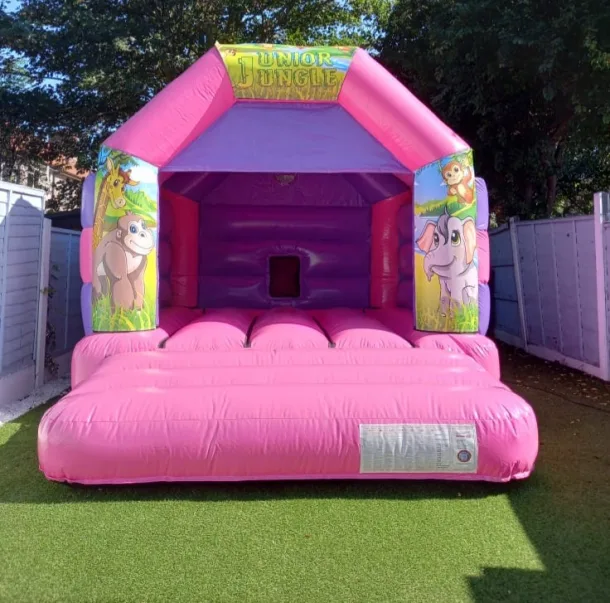 12x15 Pink And Purple Jungle Bouncy Castle