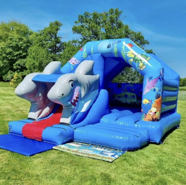 3d Large Shark 13 X 18 Bouncy Castle Slide Bounce