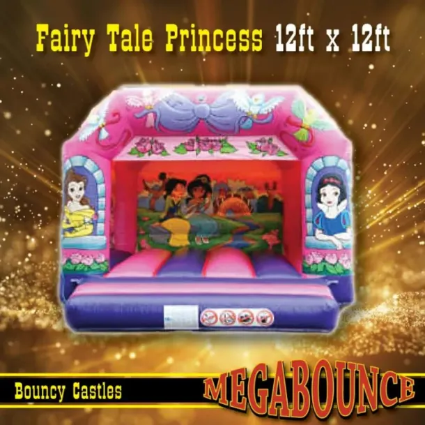 12ft X 12ft Fairy Tale Princess Bouncy Castle