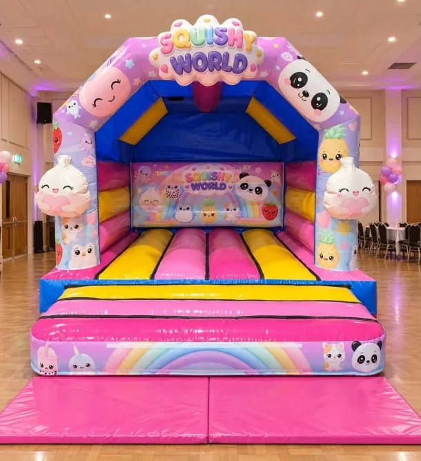 3d Squishy World Bouncy Castle Hire Manchester