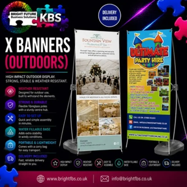 X Banner (outdoor) 800x1800mm