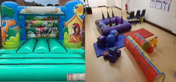 Under 4s Soft Play And Farmyard Bouncy Castle Party Package
