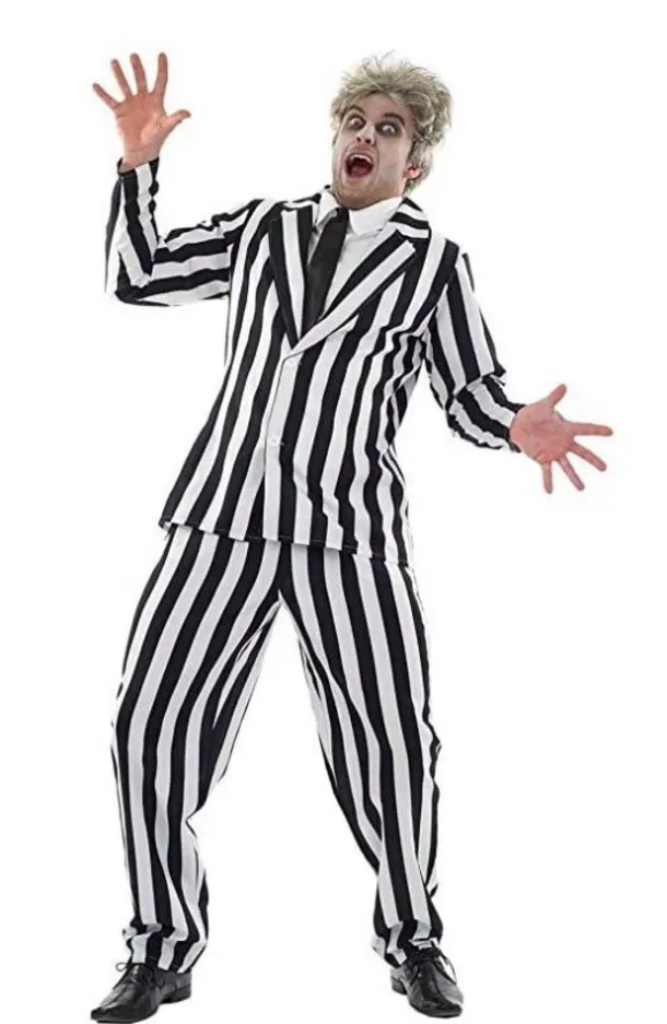 Black And White Stripped Suit (large)