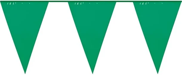 Green Standard Plastic Bunting 10m (20 Flags)