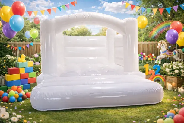White Bouncy Castle