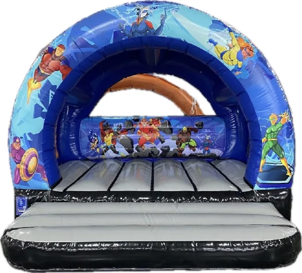 Curved Superheroes Bouncy Castle