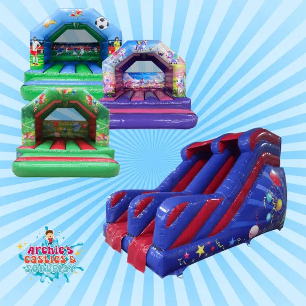 Platform Slide And 12ft X 12ft Castle Package