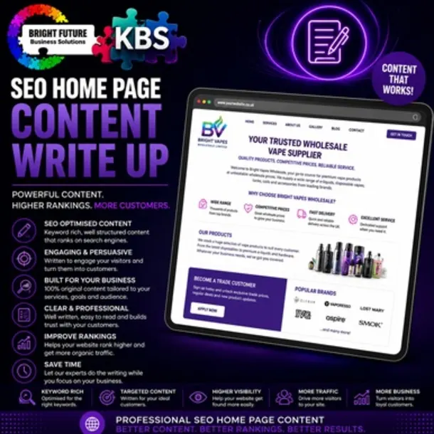 Seo Home Page Content Write Up