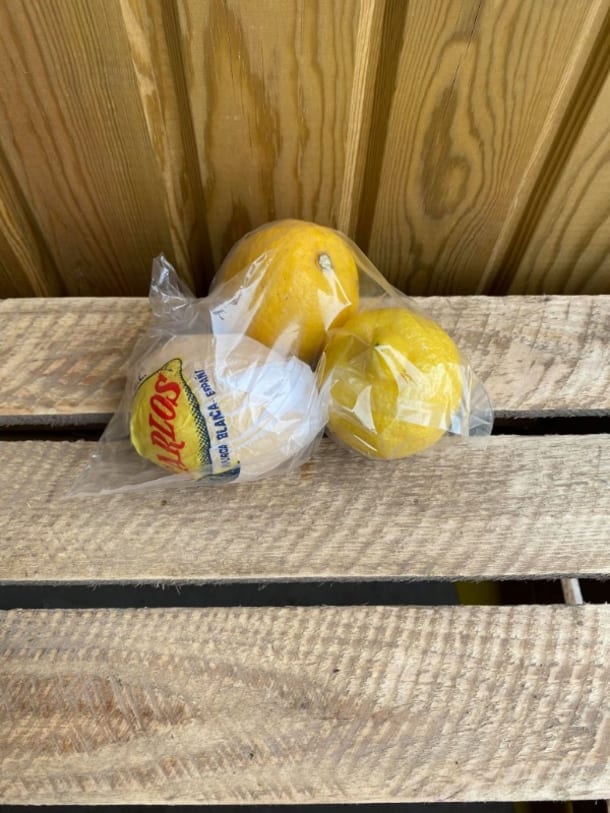 Bag Of 3 Lemons