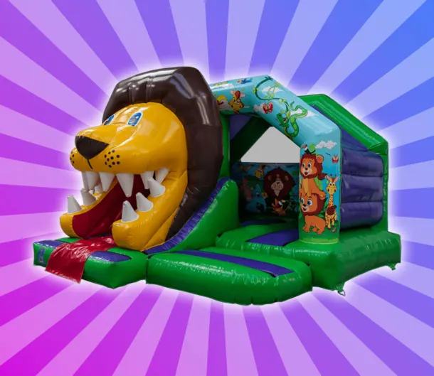 3d Lion Bouncy Castle Hire Boston Spalding