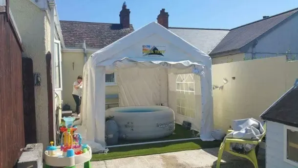 6 Man Tub With 3x3m Grade A Marquee - Mon-thurs