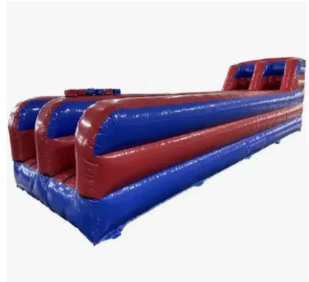 Blue And Red Bungee Run