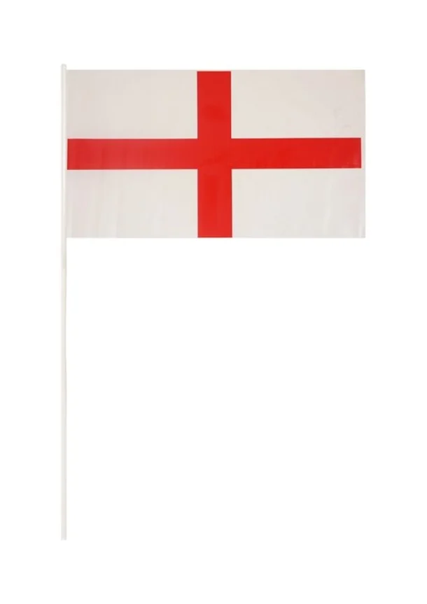 Handheld St George Flag On Stick Pack Of 50
