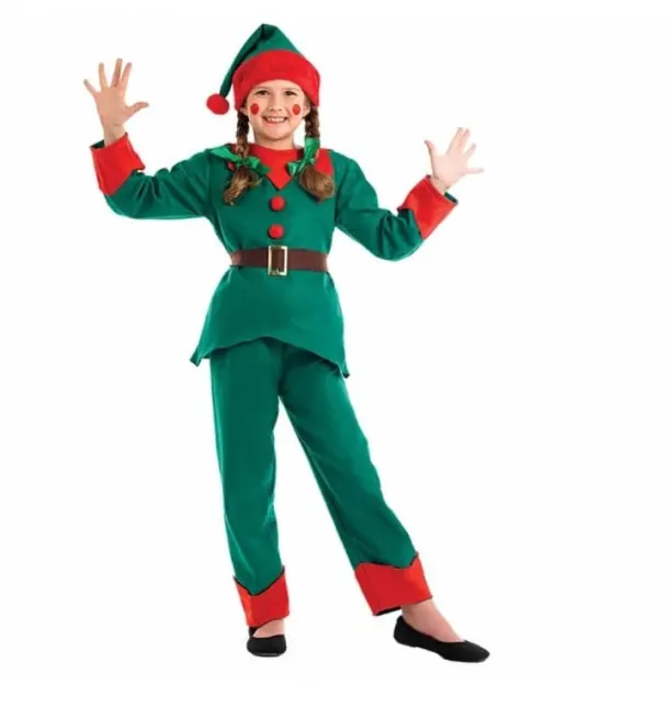 Elf (top, Trousers, Hat & Belt) - Large