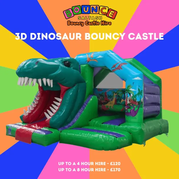 3d Dinosaur Bouncy Castle