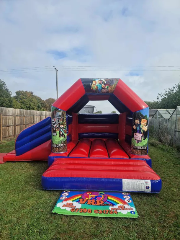 Minecraft Red And Blue Velcro Side Slide