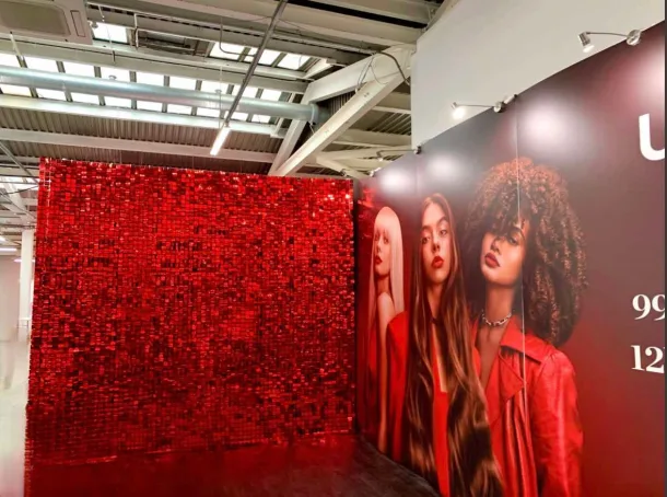 Red Sequin Wall
