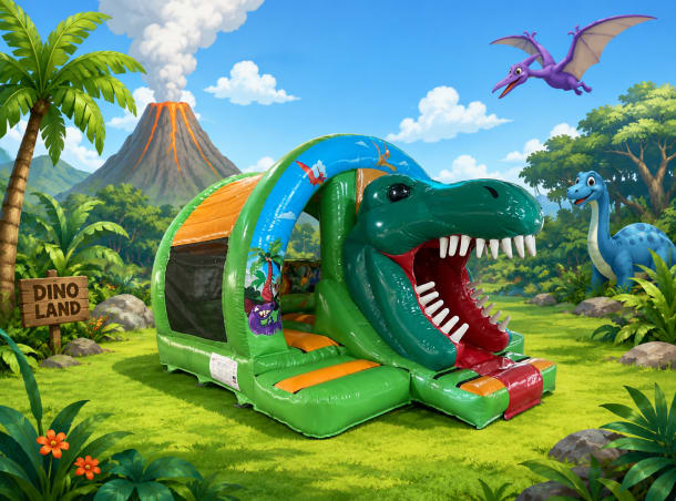 3d Dinosaur Bounce  Slide