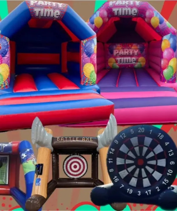 2 Bouncy Castles + 1 Party Add On