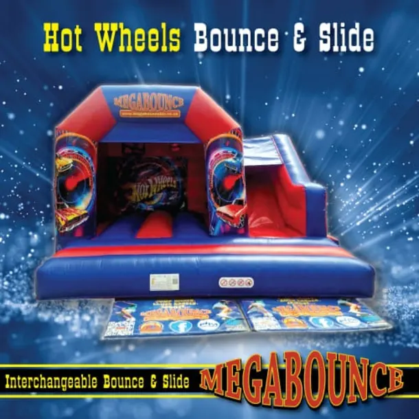 15ft X 15ft Hot Wheels Themed Bouncy Castle With Slide