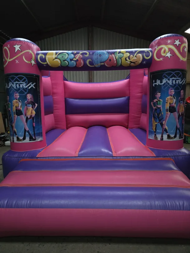 Pink And Purple K-pop Demon Hunters H Frame Bouncy Castle