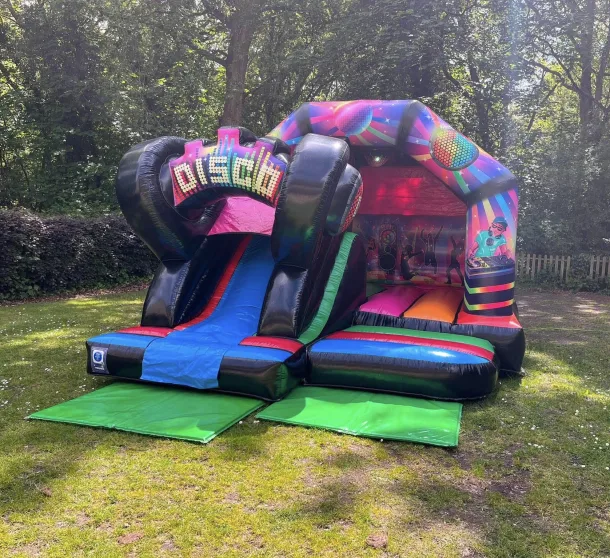 3d Disco Slide Bouncy Castle