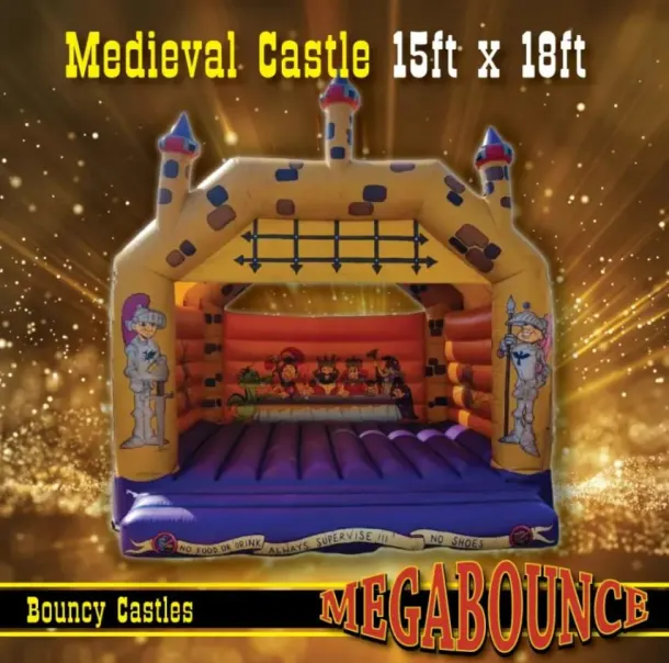 15ft X 18ft Medieval Themed Adult Bouncy Castle