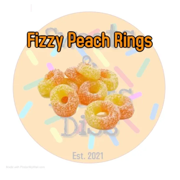 100g Peach Rings