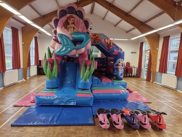 Mermaid 3d Bouncy Castle With Slide