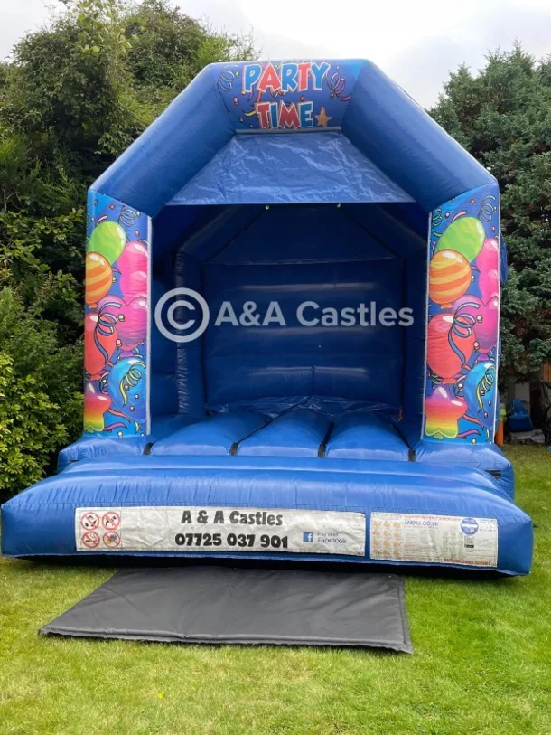 10ft X 12ft Blue Castle - Party Time Theme
