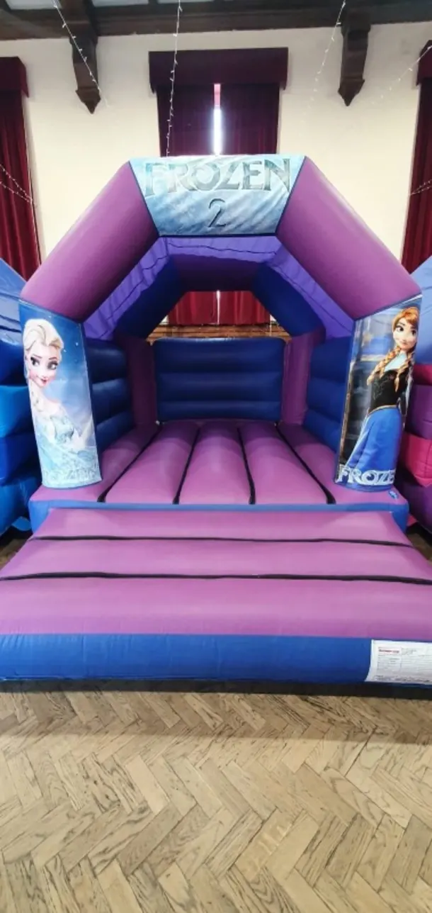 Purple And Blue Frozen 2 Bouncy Castle