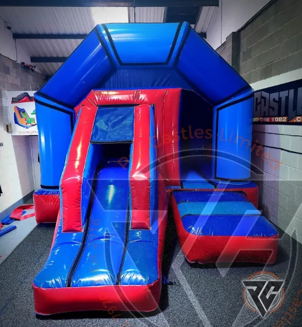 Blue And Red Front Slide Bouncy Castle